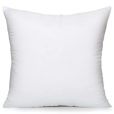 5 Size - Square White Cushion Throw Pillow Sofa Waist Pillowcase Filler Inner PP Cotton 14''x14 ...