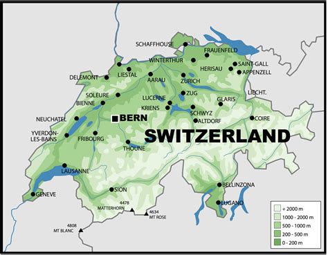 A Collection of Switzerland Maps