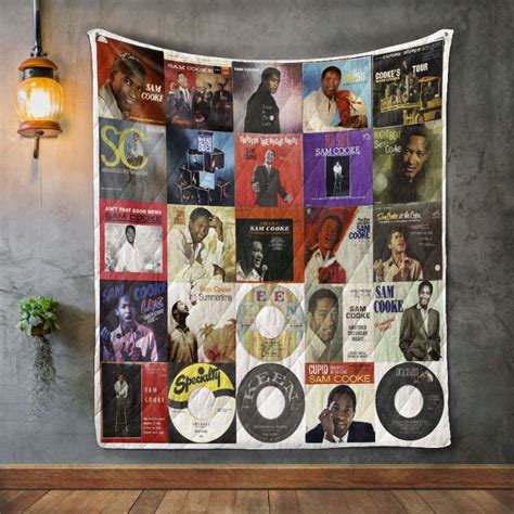 Sam Cooke Album Covers Quilt Blanket - Teeruto