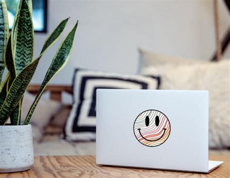 Smiley laptop sticker | Laptop stickers | StickerMania.nl