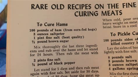 Cured Ham Recipe - YouTube