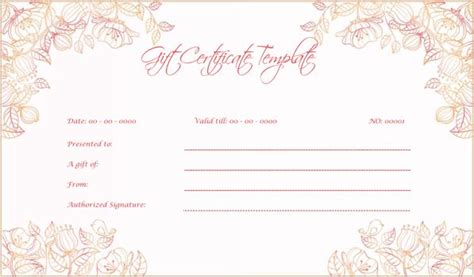 Wedding Gift Certificate (Pink, #9945) – Doc Formats | Gift card ...