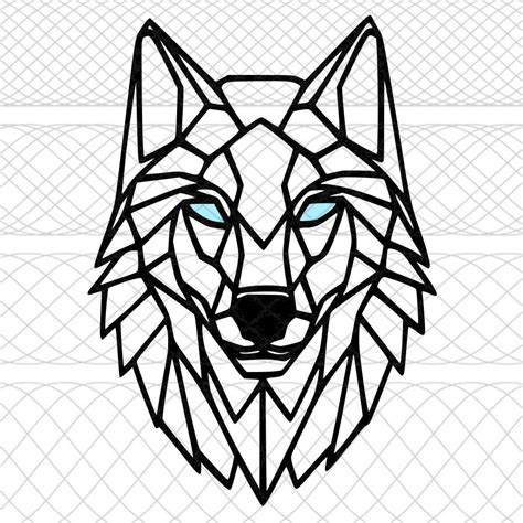 Wolf Geometric Drawing at GetDrawings | Free download