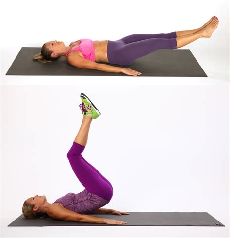 Hip Raise With Leg Extension | Best Exercises For Strong Abs | POPSUGAR ...