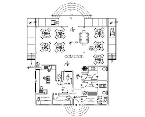 Cafeteria Restaurant Layout Plan With Electrical Layout Plan Drawing | Images and Photos finder