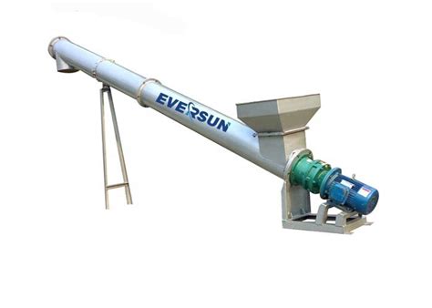 Large Capacity Carbon Steel Flexible Auger Screw Conveyor