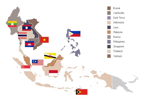 South Asia - Political map | Southeast Asia - Political map | Continent Maps | South Asia Map ...