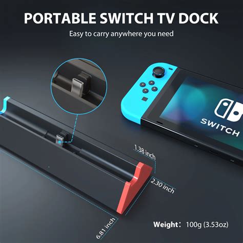 Docking Station for Nintendo Switch and OLED With 4K HD Video Converter /SIWIQU TV Switch ...