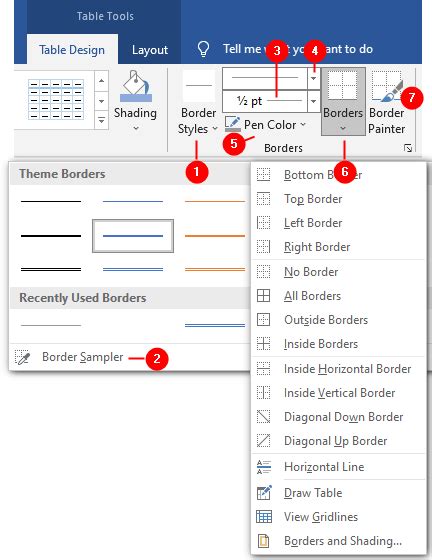 Table Borders and Shading in Microsoft Word – Fast Tutorials