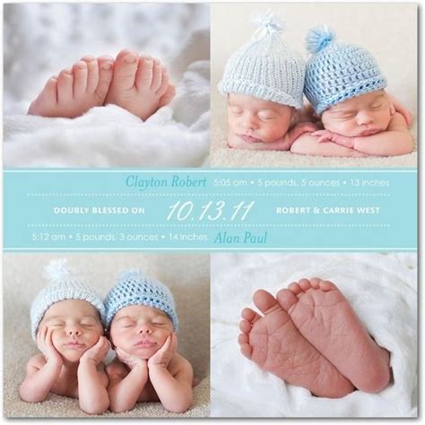 12 best Twin Birth Announcement Ideas images on Pinterest | Twin baby ...