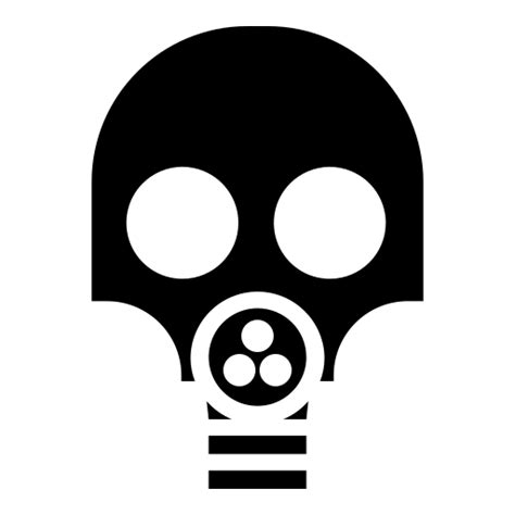 Gas mask icon, SVG and PNG | Game-icons.net