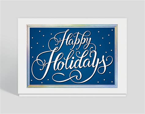 Happy Holidays Calligraphy Card, 306057 | The Gallery Collection