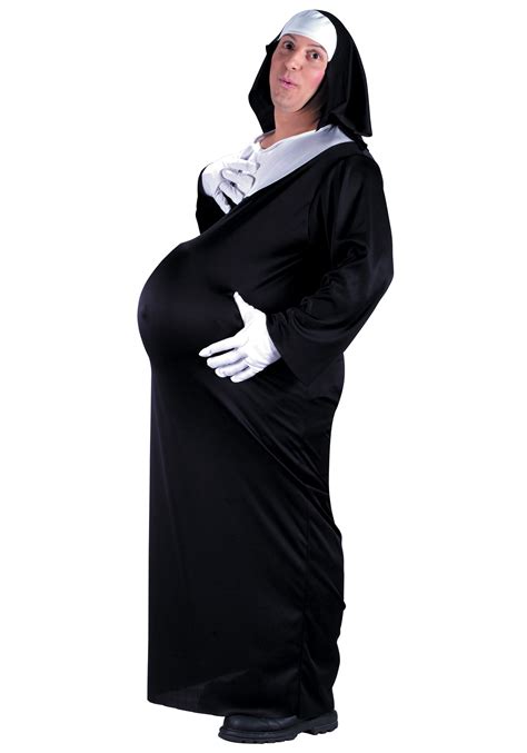 Pregnant Catholic Nun Costume - Funny Nun Costumes