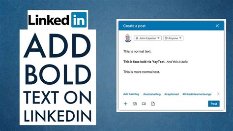 How To Write Bold In Linkedin - PELAJARAN