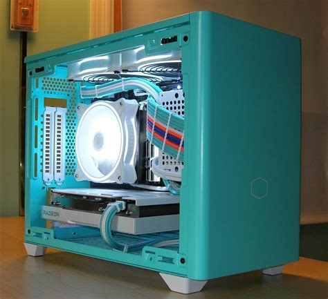 Teal Mini ITX build - Micro Center Build