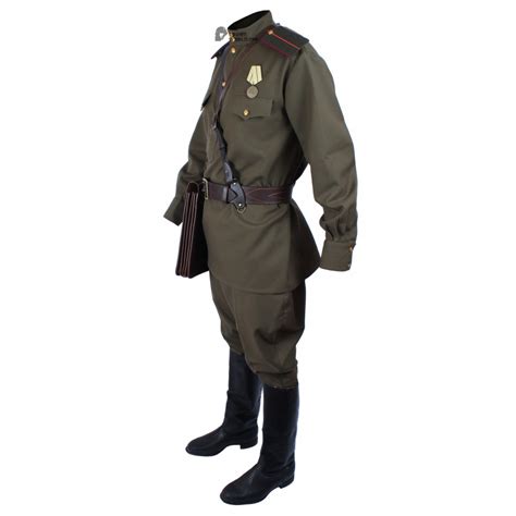 WWII 1943, Soviet Military Officer's Infantry Uniform, USSR Red Army Set M43