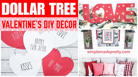 10 Valentine's Day Dollar Tree DIY Decor - Simple Made Pretty (2024 )