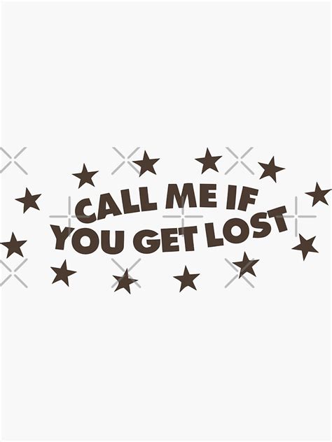 "Cmiygl Merch Call Me If You Get Lost Tour" Sticker by Rainko | Redbubble