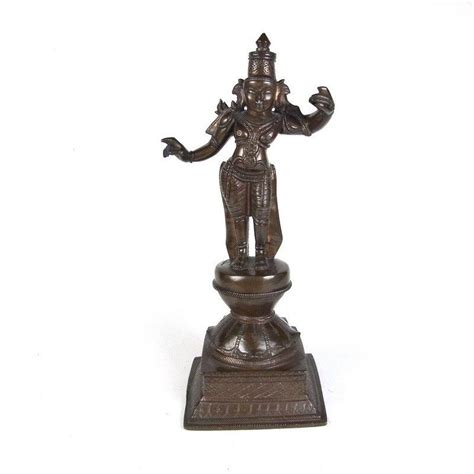 An Indian bronze sculpture of the Hindu deity Rama, South India, late 19th century. An Indian ...