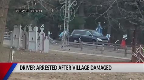 Driver arrested after Chippewa Falls Christmas Village damaged