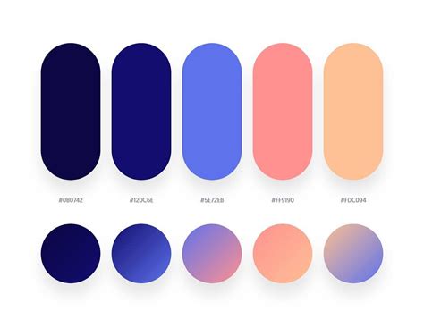 32 Beautiful Color Palettes With Their Corresponding Gradient Palettes