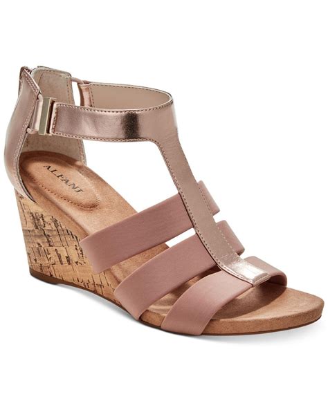 Alfani Pearrl Wedge Sandals, Created For Macy's - Lyst