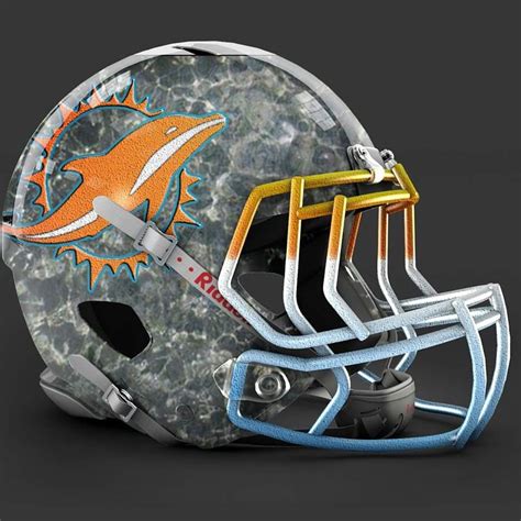 Miami Dolphins alt helmet design | Football helmets, Cool football helmets, Miami dolphins football