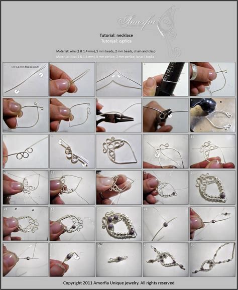 Necklace diy | Wire work jewelry, Wire jewelry tutorial, Wire jewelry