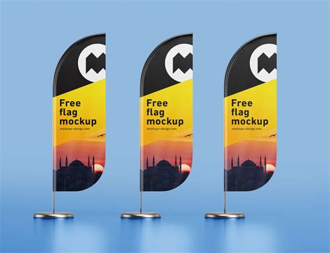 flag mockup free Budget roll up banner | hoodiemockup