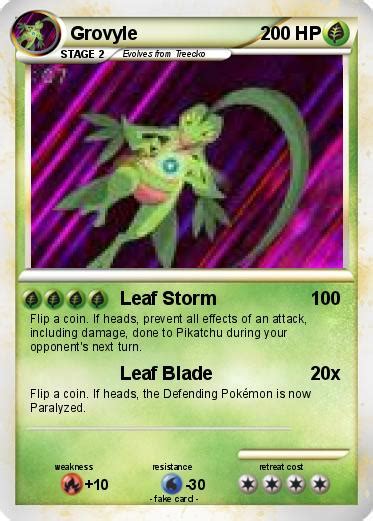 Pokémon Grovyle 110 110 - Leaf Storm - My Pokemon Card