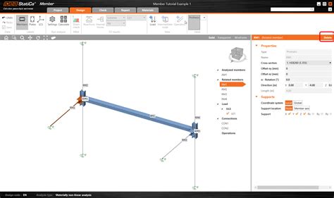 Structural design of steel beam (EN) | IDEA StatiCa