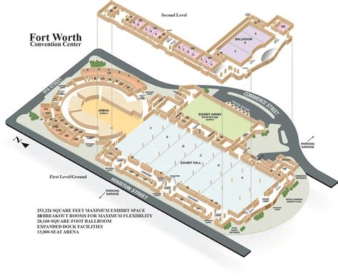 Fort Worth Convention Center Floor Plan and 3d Tour