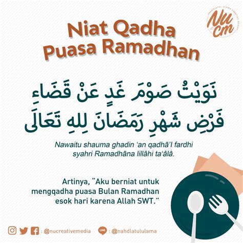 Niat Puasa Ganti Puasa Ramadhan Karena Haid - Kumpulan Doa