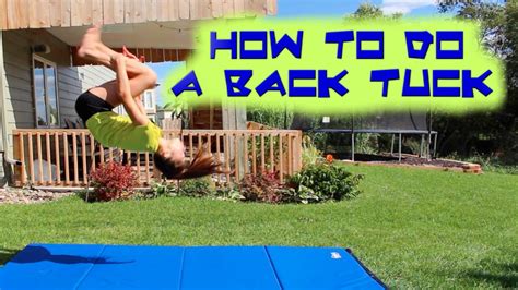 How to do a Back Tuck | Back tuck, Gymnastics tricks, Cheer moves