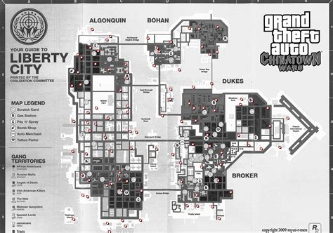 Grand Theft Auto: Chinatown Wars - Security Cameras Map