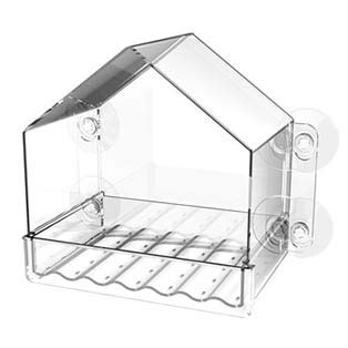 Clear Window Bird Feeder - prdseed