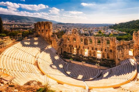 Ancient Theatre In Athens - Odeon of Herodes Atticus