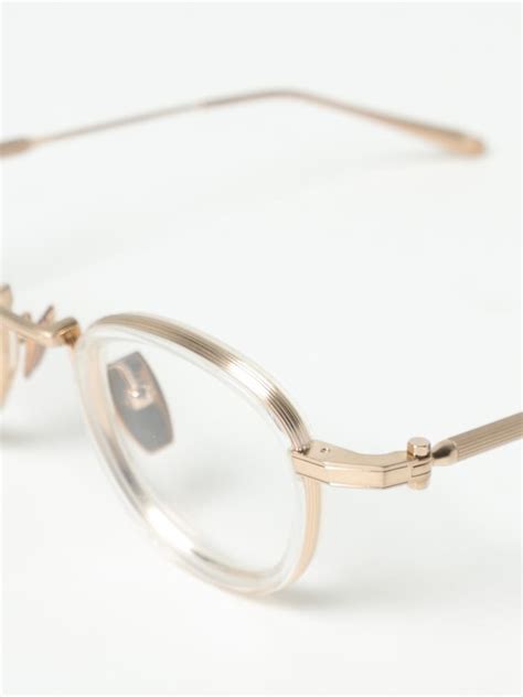 Akoni Outlet: Agile titanium eyeglasses - Gold | Akoni optical frames ...