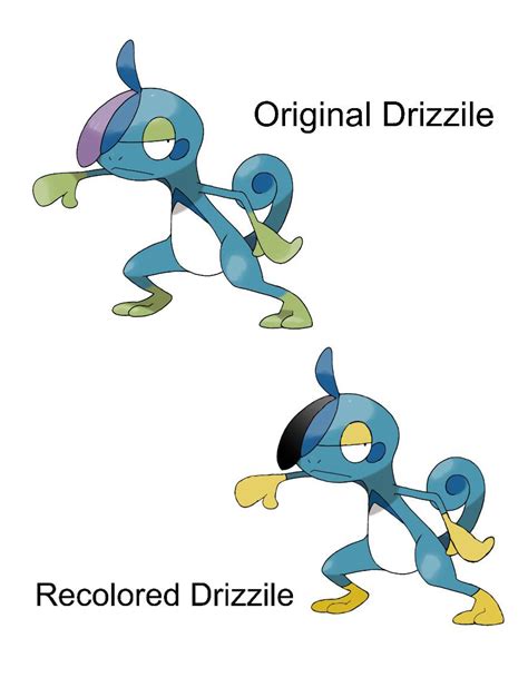 I recolored Drizzile to match its evolution family : r/MandJTV