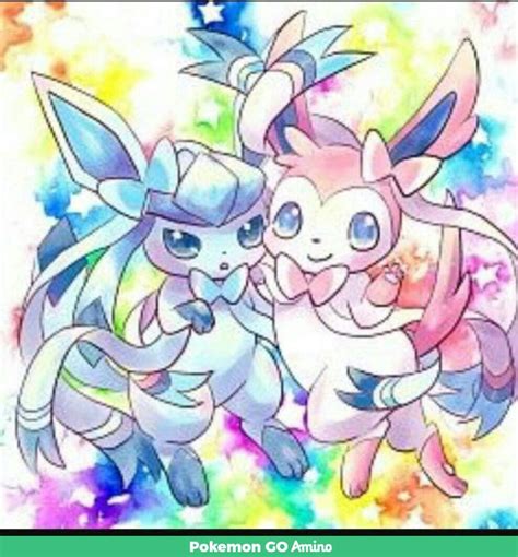 Sylveon & Glaceon | Pokémon Amino