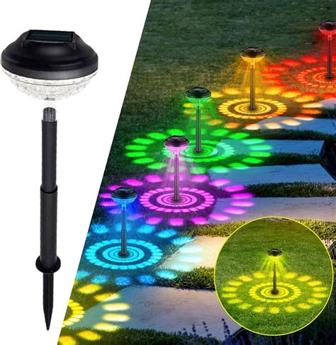 TaoTronics RGB Color Changing Garden Solar Lights