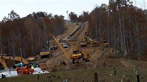 Mountain Valley Pipeline Construction November 4, 2018 - YouTube