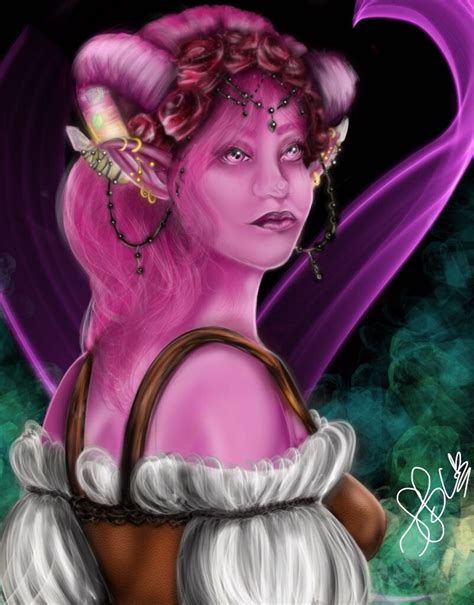 ArtStation - Dungeons and Dragons Tiefling Bard