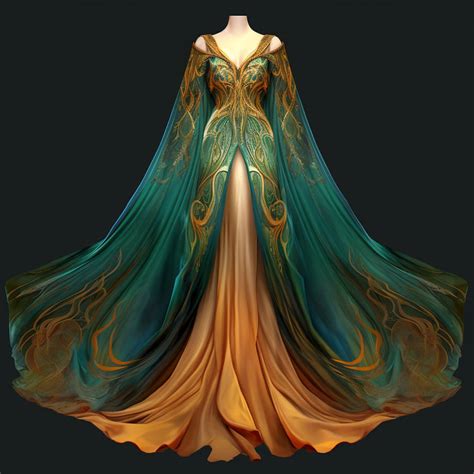 Summer - Fantasy Gown (14) by AmadiHunt on DeviantArt