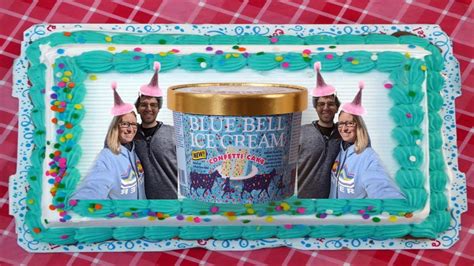 Blue Bell Confetti Cake Ice Cream Review - YouTube