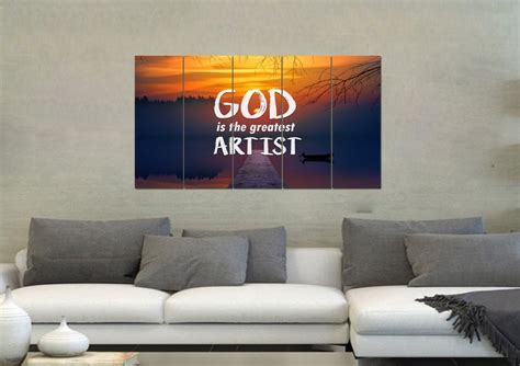 God is the Greatest Artist Wall Art Canvas Print