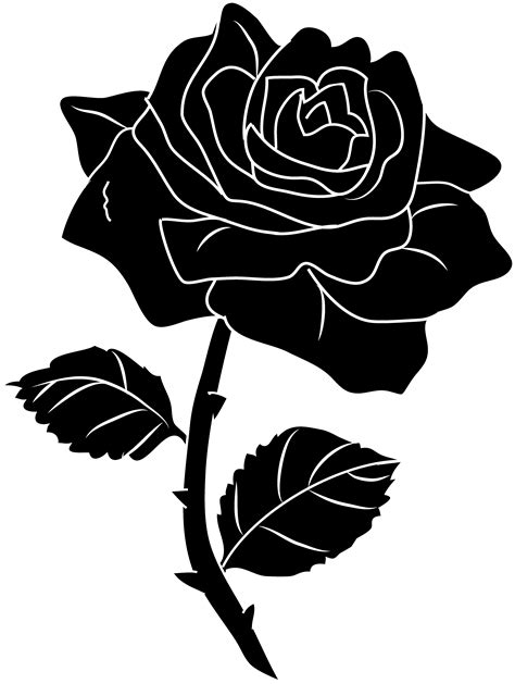 Rose Art Images | Silhouette clip art, Rose clipart, Artwork