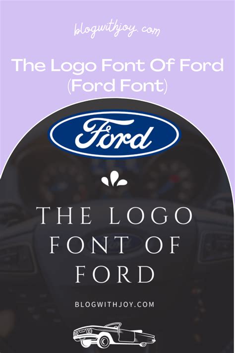 The Logo Font Of Ford (Ford Font) in 2021 | Logo fonts, Blog font, Brands logos