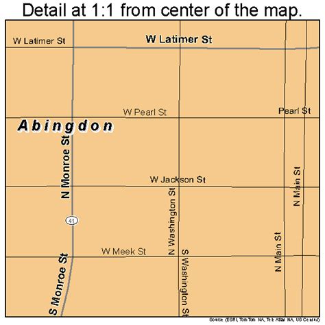 Abingdon Illinois Street Map 1700113