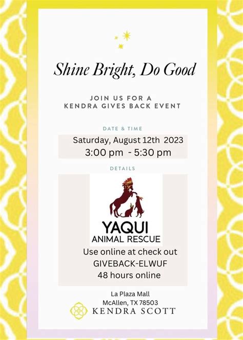 KENDRA SCOTT GIVES BACK TO YAQUI ANIMAL RESCUE ?, La Plaza Mall ...